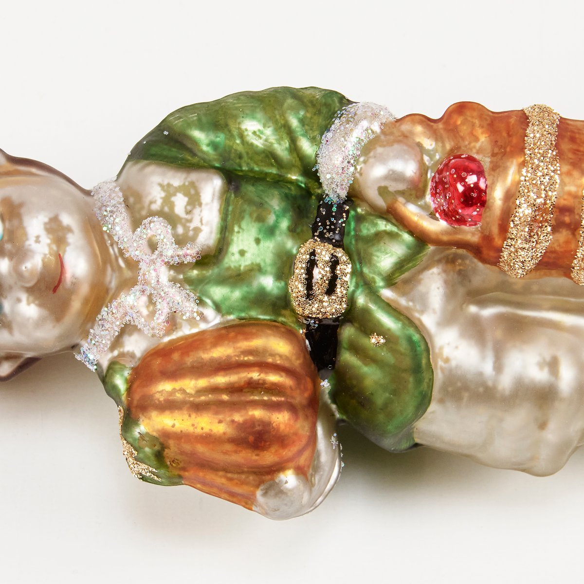 Primitive Fall Thanksgiving Glass Pilgrim Boy Ornament - The Primitive Pineapple Collection