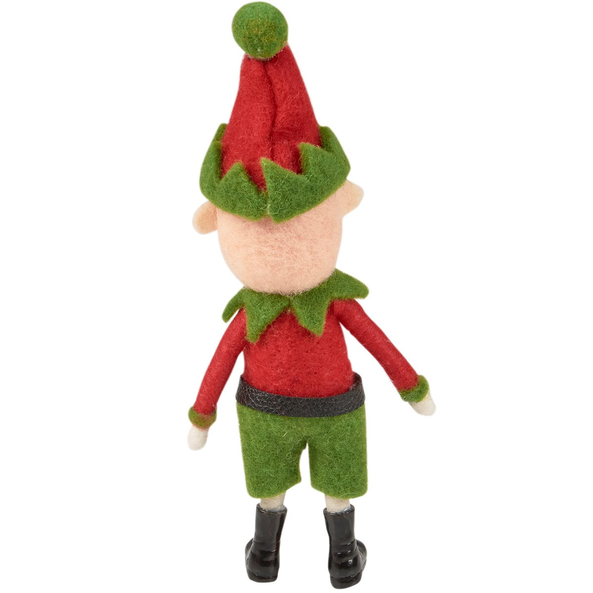 Primitive Christmas Boy Elf with Elf Hat and Boots Doll 7&quot;