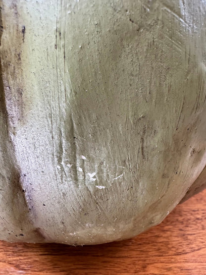 Halloween Ragon House Collectable 11” Olive Green Big Mouth Pumpkin DISCOUNTED - The Primitive Pineapple Collection