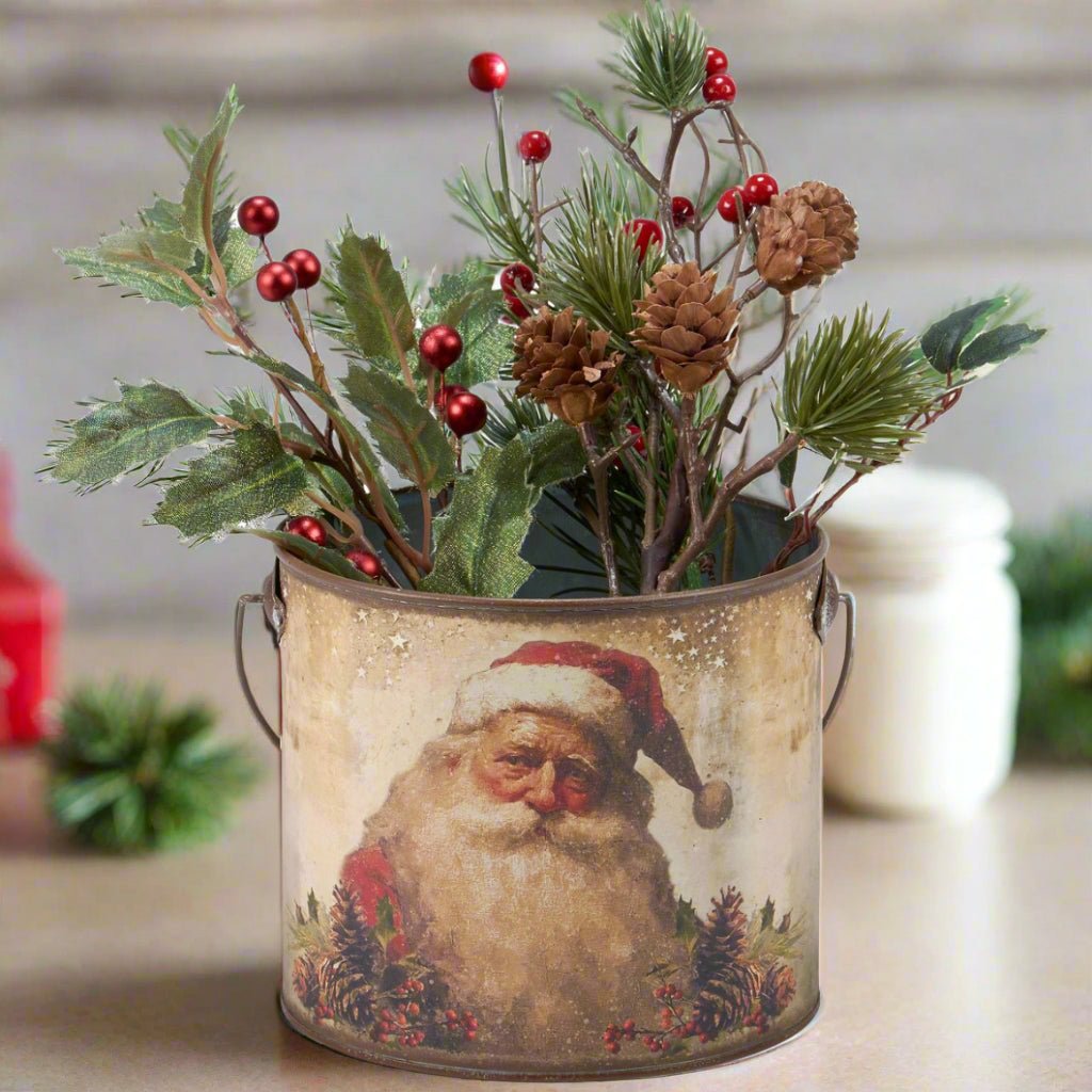 Primitive Christmas Vintage Look Santa&