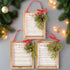 Christmas Vintage Look 4.5" Classic Christmas Carol Ornament 3 pc set - The Primitive Pineapple Collection