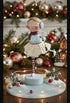 Lori Mitchell Skating Katie Girl Figurine, 6.5" - The Primitive Pineapple Collection