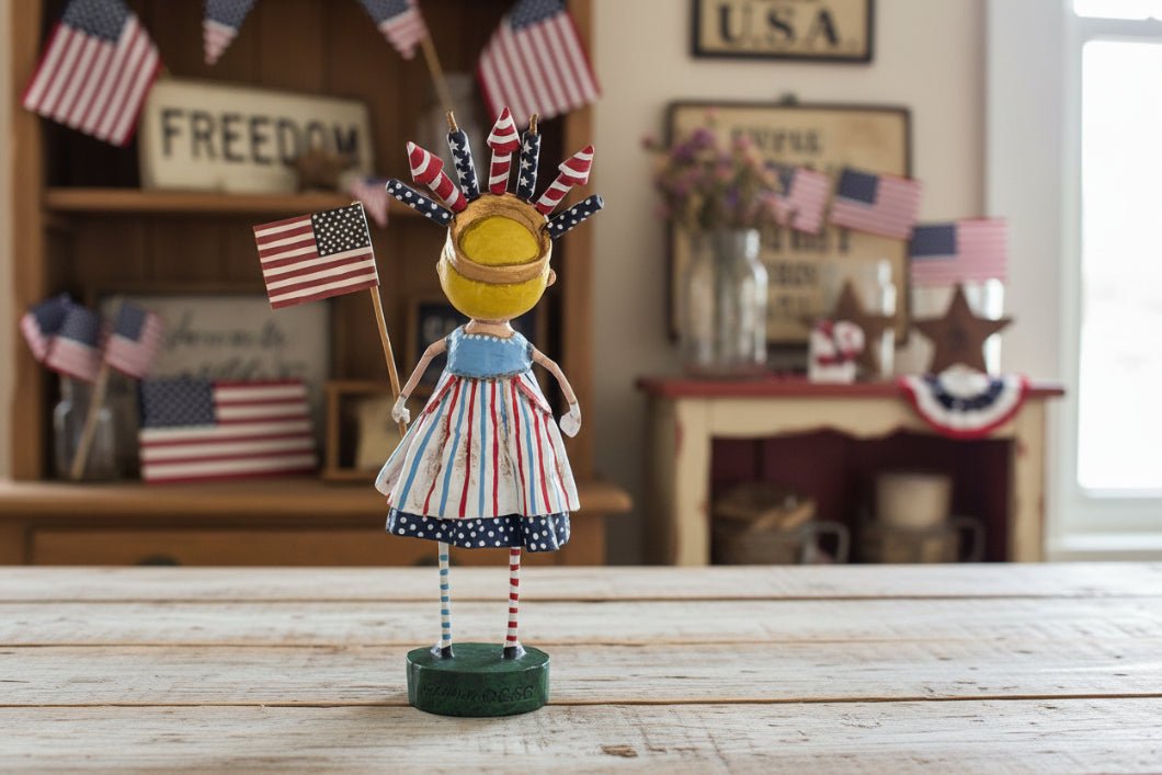 ESC and Company 4th of July Independent Izzy by Lori Mitchell 12282 - The Primitive Pineapple Collection