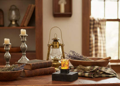 Primitive Farmhouse Country Drip Nook Timer Candle Battery Operated - The Primitive Pineapple Collection