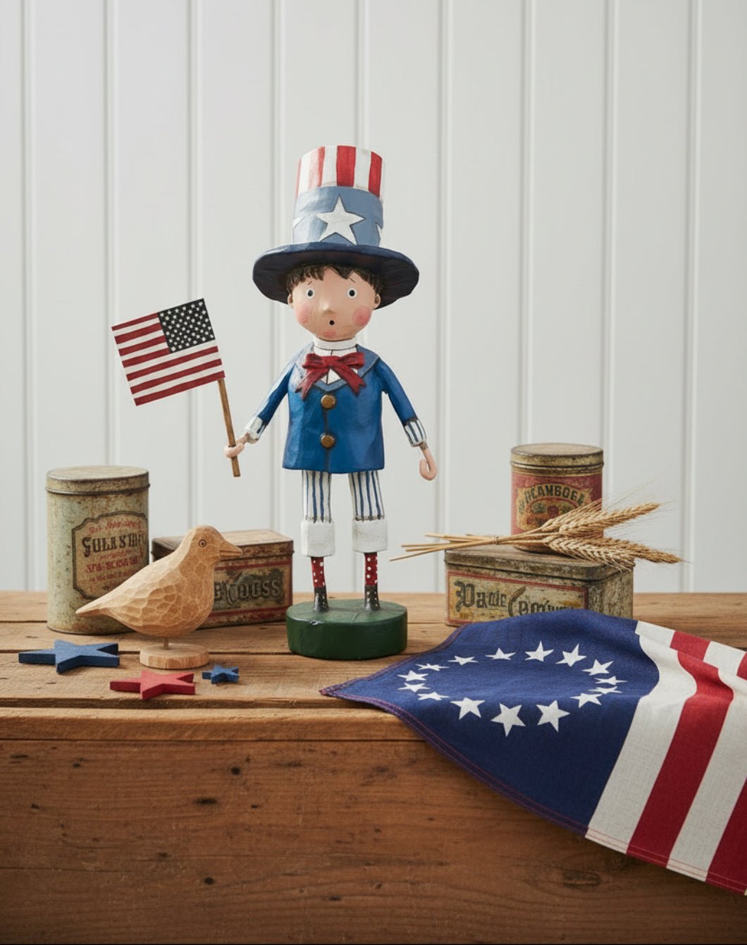 Esc and Company Lori Mitchell Yankee Doodle Boy 13307 - The Primitive Pineapple Collection