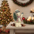 Ragon House 10.5 - inch Primitive Mache Snowman with Tree and Bulb - Vintage Christmas Decor - The Primitive Pineapple Collection