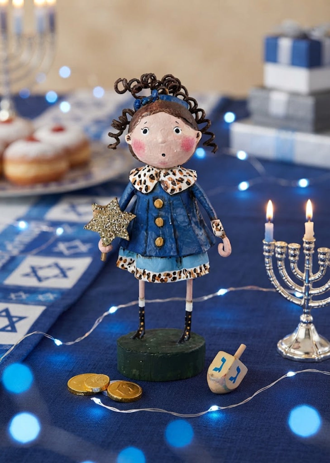Lori Mitchell Shayna Punim Hanukkah Figurine 14470