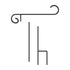 Farmhouse Garden Flag Hardware Metal Pole 40"H - The Primitive Pineapple Collection