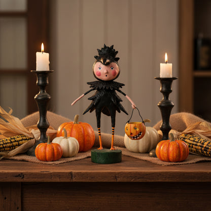 Halloween Folk Art Esc and Company Ravishing Raven Lori Mitchell 15525