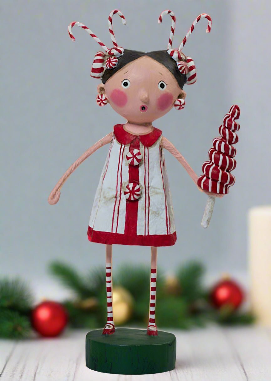 Esc and Company Christmas Minty Fresh Lori Mitchell Figurine 15529 - The Primitive Pineapple Collection