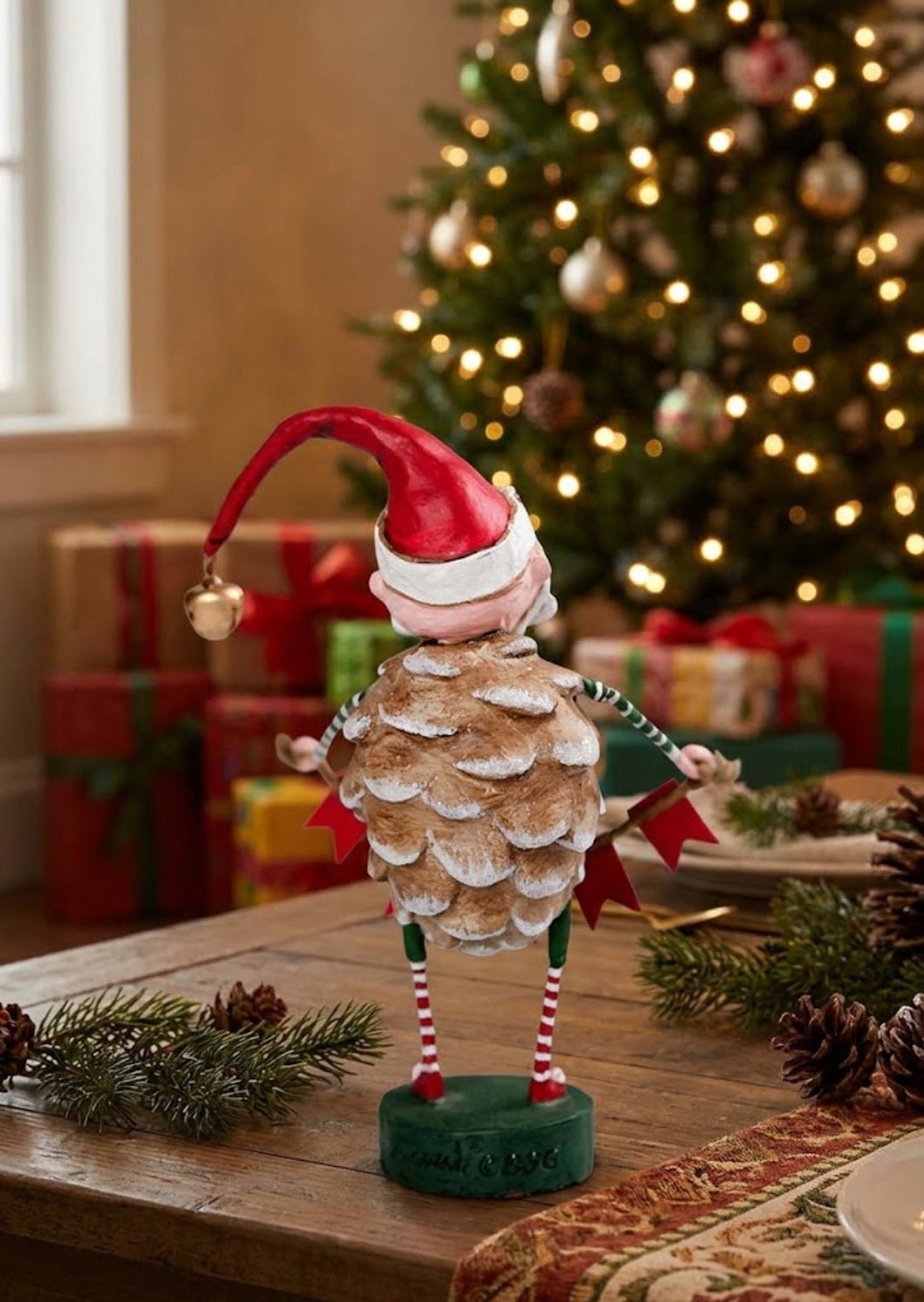 Lori Mitchell Jolly Jingle Santa Figurine | ESC and Company