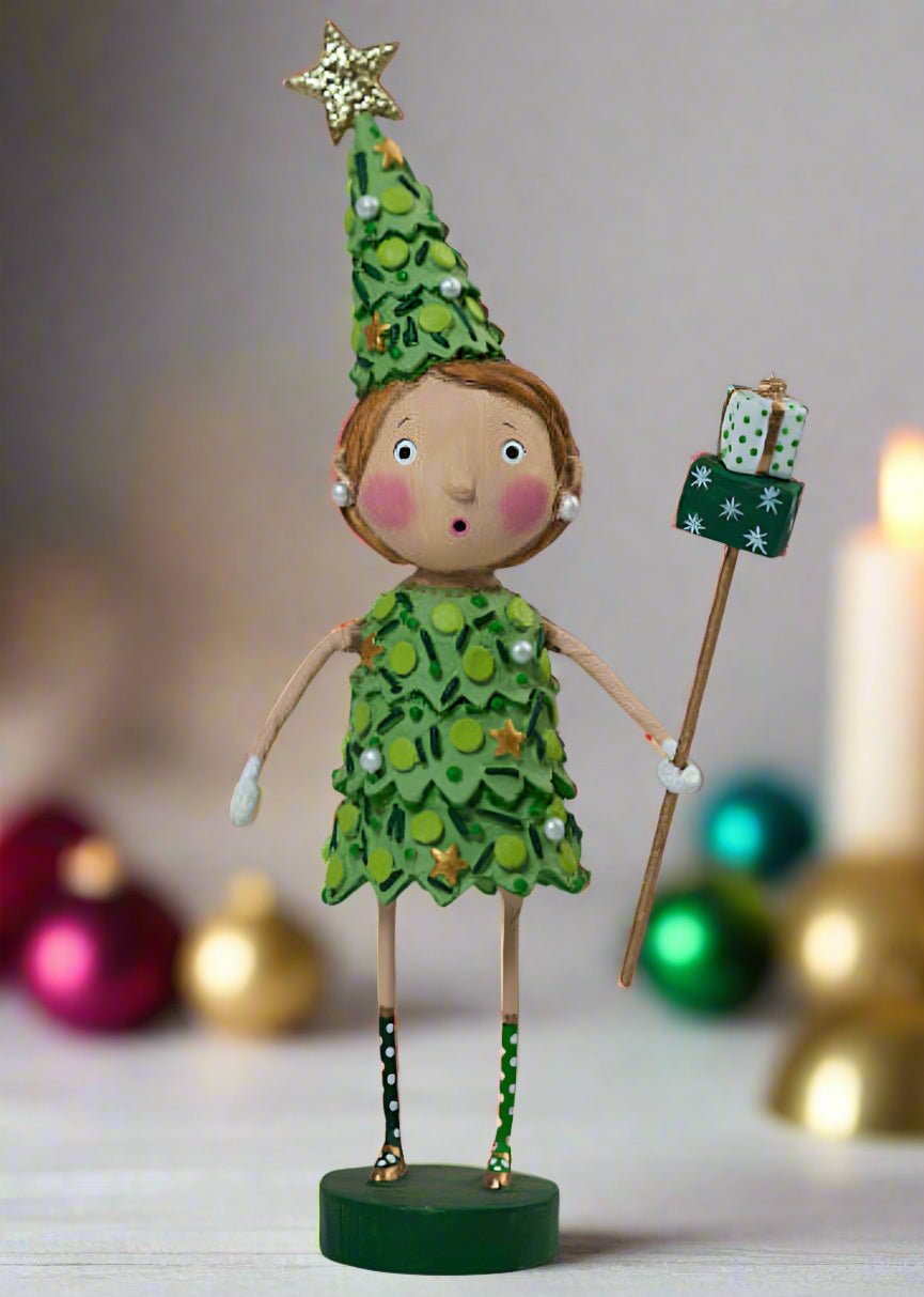 ESC Christmas Eloise Evergreen Lori Mitchell 16724 - The Primitive Pineapple Collection