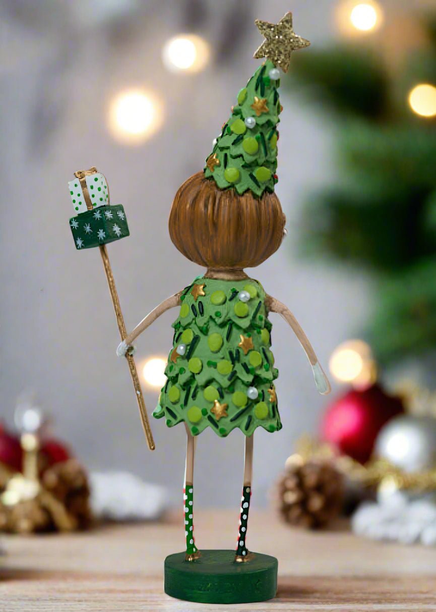 ESC Christmas Eloise Evergreen Lori Mitchell 16724 - The Primitive Pineapple Collection