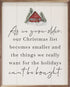 Handcrafted Walnut Framed Christmas As We Grow Older w/ Red Barn Art - The Primitive Pineapple Collection