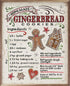 Handcrafted Walnut Framed Gingerbread By Anne Tavoletti Art - The Primitive Pineapple Collection