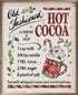 Handcrafted Walnut Framed Christmas Hot Cocoa By Anne Tavoletti Art - The Primitive Pineapple Collection