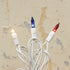 Holiday Americana Patriotic Lights White Cord 50 ct. - The Primitive Pineapple Collection
