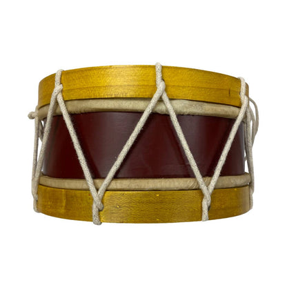 Primitive Colonial Reproduction 7 - 1/2&quot; Civil - Revolutionary War Marching Drum &amp; Drum Sticks - The Primitive Pineapple Collection