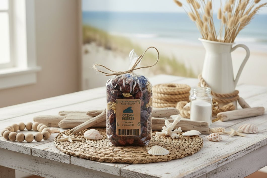 Handcrafted USA Farmhouse Ocean Breeze Potpourri w/Rosehips - The Primitive Pineapple Collection