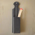 Primitive Colonial Wall Decor Long Match Holder in Smokey Black - The Primitive Pineapple Collection