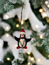 Primitive Christmas Handcrafted Felt 2.5” Penguin w/ Hat Ornament - The Primitive Pineapple Collection