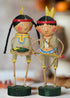 ESC Folk Art Fall Indian Guide & Princess Thanksgiving Lori Mitchell 2 Pc 23872 - The Primitive Pineapple Collection