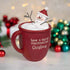 Christmas Blossom Bucket Hot Cocoa Mug W/marshmallow Snowman - The Primitive Pineapple Collection