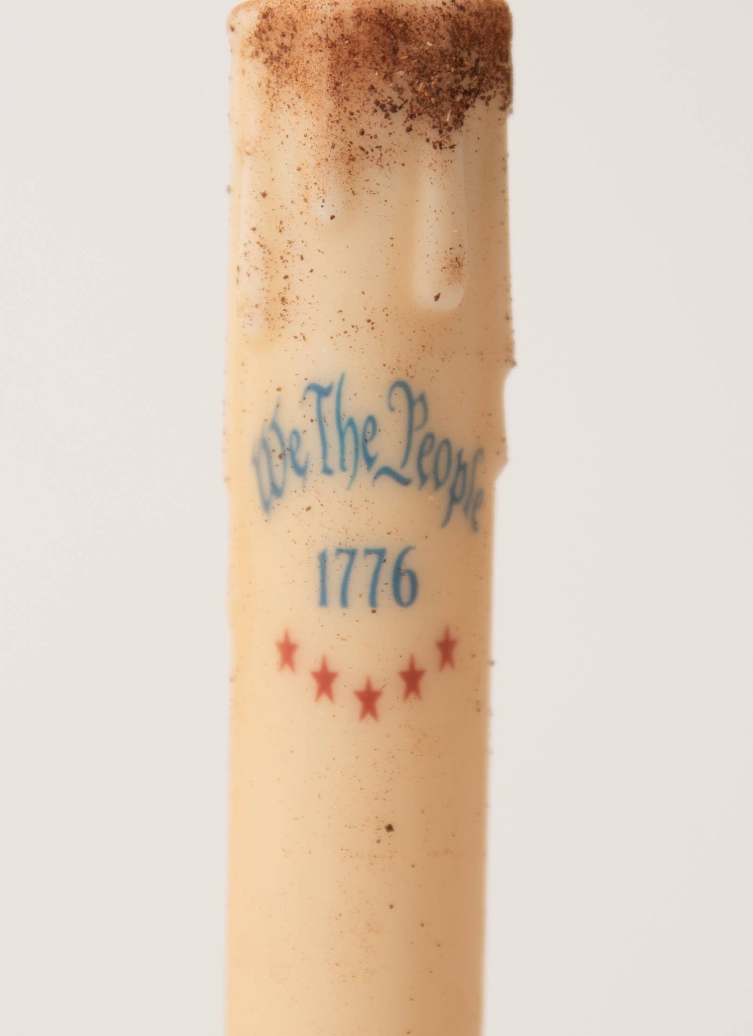 7" Flameless Americana "We The People" LED Timer Taper Candle - The Primitive Pineapple Collection