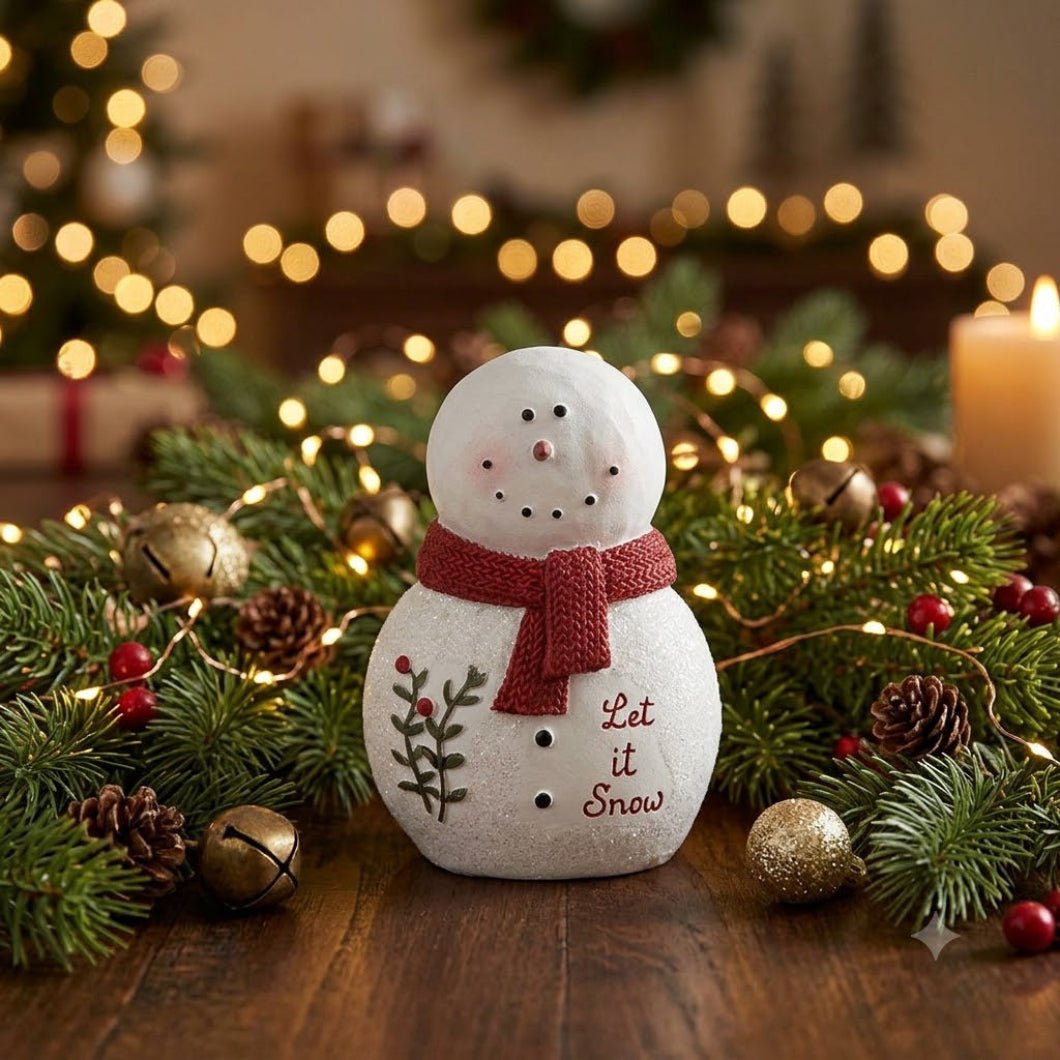 Blossom Bucket Christmas Holly Days Let It Snow Snowman - The Primitive Pineapple Collection