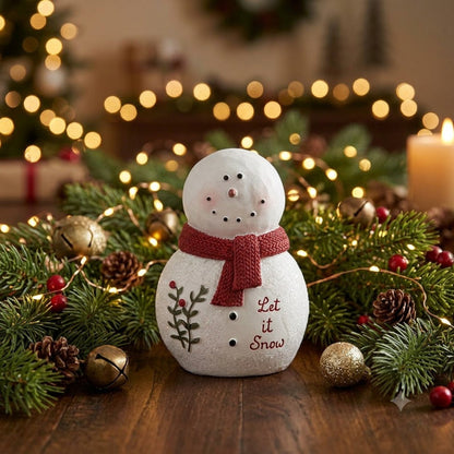 Blossom Bucket Christmas Holly Days Let It Snow Snowman