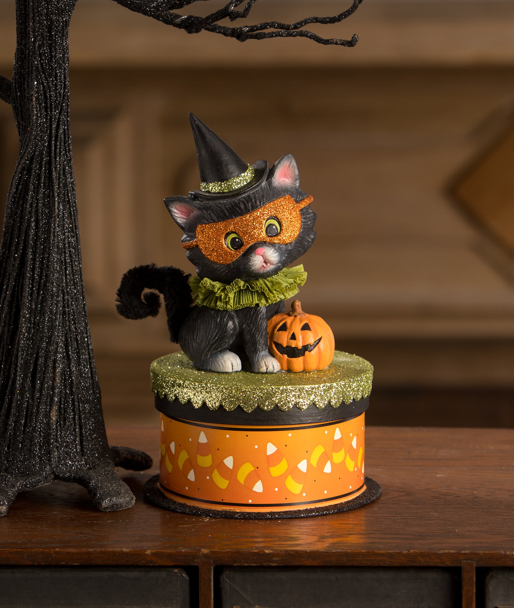 Bethany Lowe Halloween Kitty Binks on Box TL3355