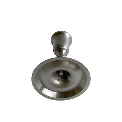 Colonial Reproduction Pewter Plated Candlestick Holder - 3 - 3/4" - The Primitive Pineapple Collection