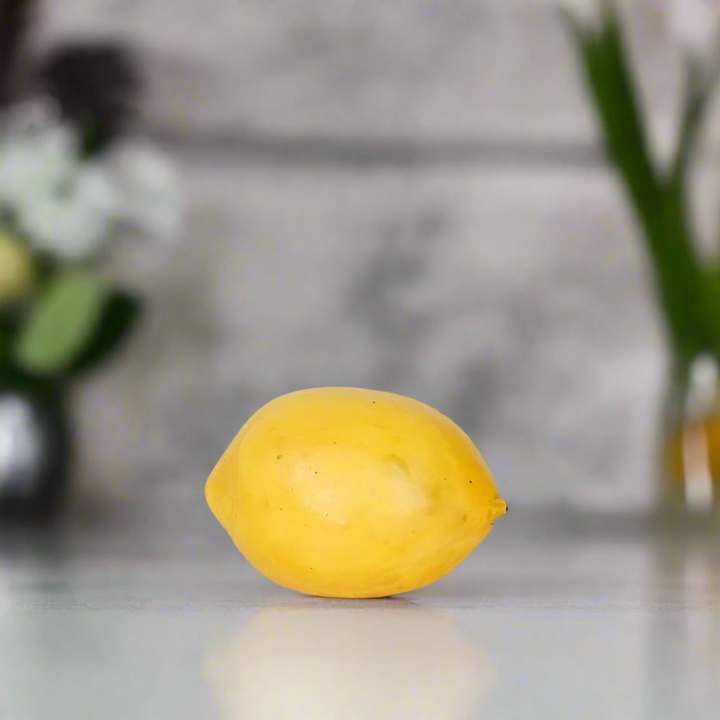 Primitive Farmhouse 3in Life Like Lemon Bowl Filler - The Primitive Pineapple Collection