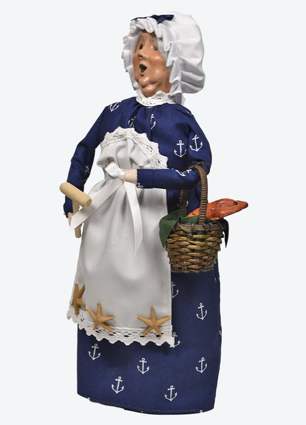 Colonial Byers Choice Nautical Mrs Claus w/Lobsters 3254WL