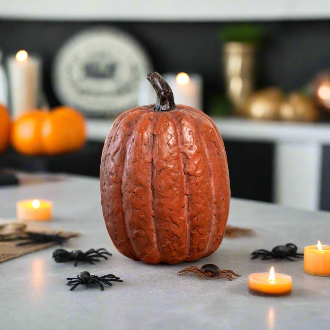 Ragon House Halloween Fall 14” Tall Orange Pumpkin - The Primitive Pineapple Collection