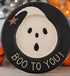 Primitive Fall Folk Art Halloween Wood Plate 3 Assorted - The Primitive Pineapple Collection