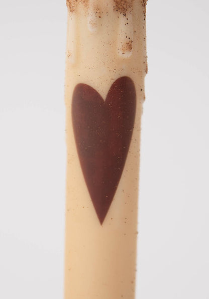 7" Primitive Heart LED Timer Taper Candle - Handcrafted USA - The Primitive Pineapple Collection