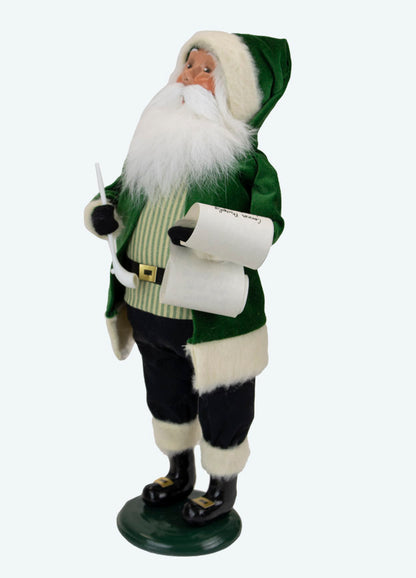 Primitive Colonial Byers Choice St Patricks Day Irish Santa Caroler 3441 New