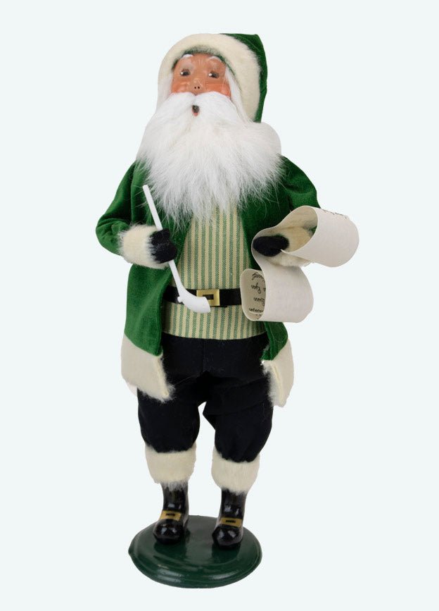 Primitive Colonial Byers Choice St Patricks Day Irish Santa Caroler 3441 New - The Primitive Pineapple Collection