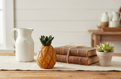Primitive Farmhouse 4.5" Resin Pineapple Shelf Sitter Figurine - The Primitive Pineapple Collection