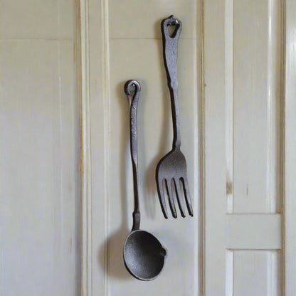 Primitive Colonial 2 pc set Fork/Spoon Utensils - The Primitive Pineapple Collection