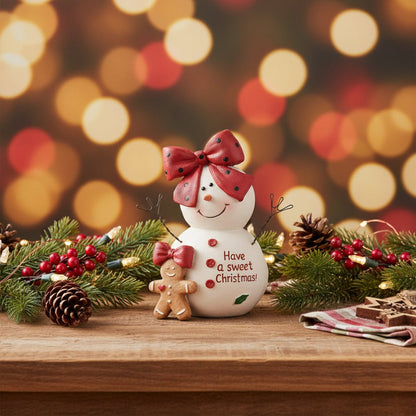 Blossom Bucket Christmas Bows Have A Sweet Christmas Snowgirl - The Primitive Pineapple Collection