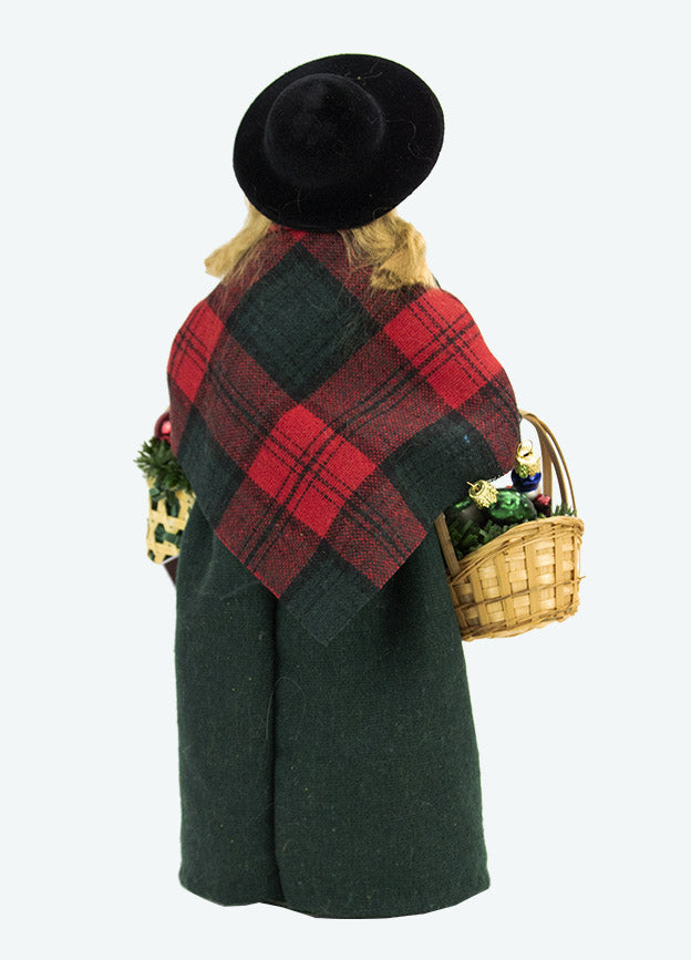 Byers Choice Carolers Colonial Christmas Woman Crier Selling Ornaments 4321K