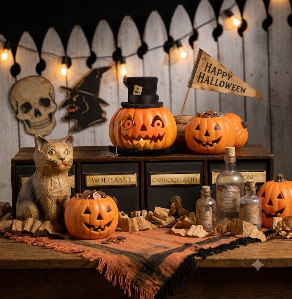 Bethany Lowe Halloween Dr. Jekyll Pumpkin TD3147