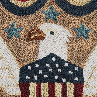 Primitive Sweet Land of Liberty Hooked Rug 2&