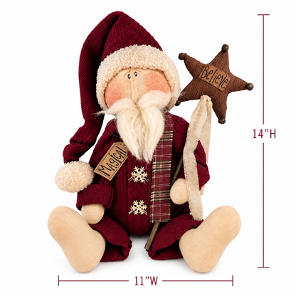 Honey and Me Magical the Santa Claus – 14" Primitive Christmas Santa