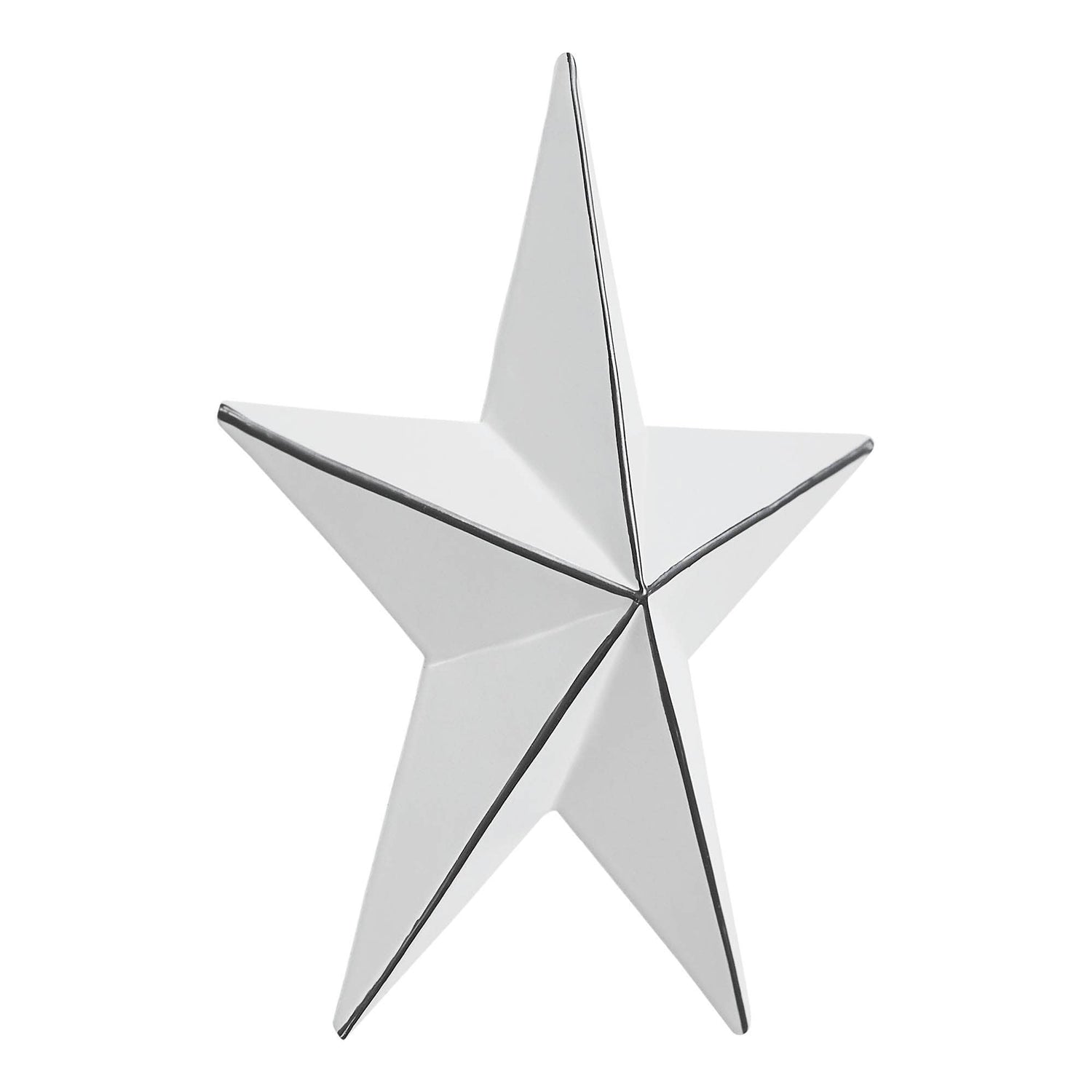 Farmhouse Americana Metal Star White Distressed 4x4 - The Primitive Pineapple Collection