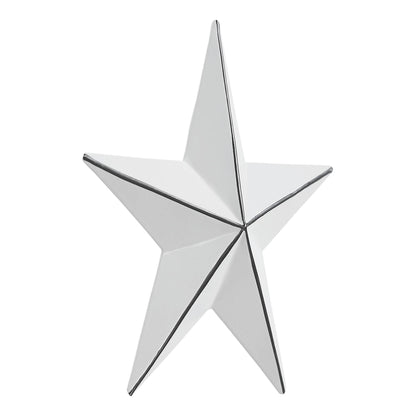 Farmhouse Americana Metal Star White Distressed 4x4 - The Primitive Pineapple Collection