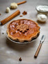 Primitive Colonial Autumn 4” Fall Pumpkin Pie w/ Maple Leaf Choice of Scent - The Primitive Pineapple Collection