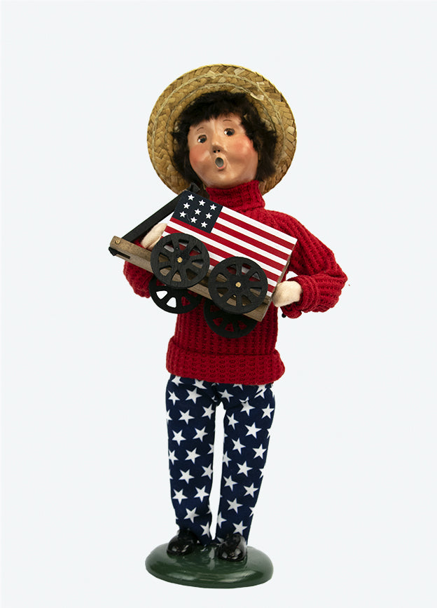 Colonial Byers Choice Patriotic Boy 5150 Authorized Dealer